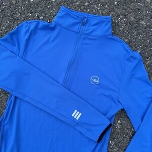 Veil Spark Shirt Blue Performance 1/4 Zip Pullover Tunic Women's Small